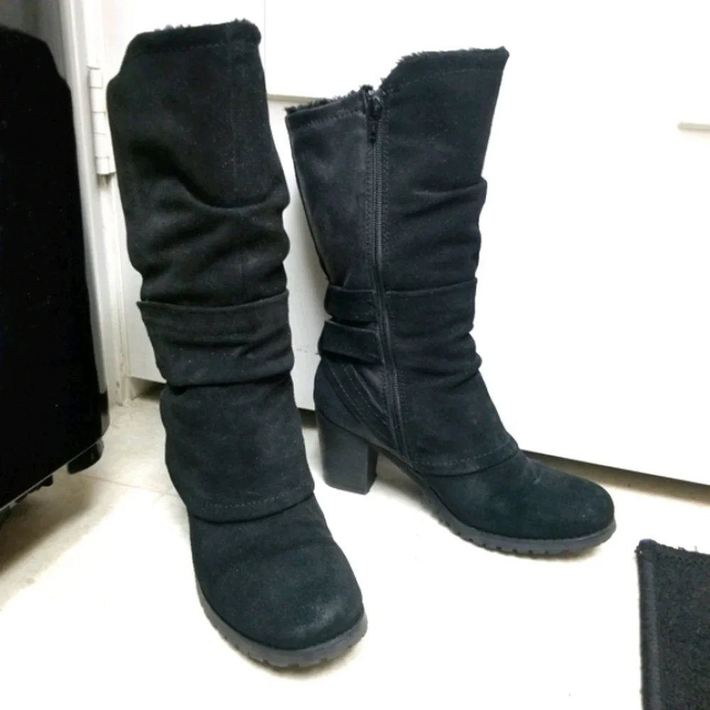 BARE TRAPS suede winter boots fleece lined